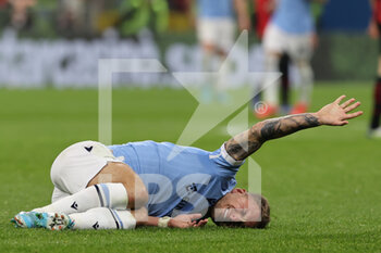 2022-02-09 - Ciro Immobile of SS Lazio injured during the Coppa Italia 2021/22 football match between AC Milan and SS Lazio at Giuseppe Meazza Stadium, Milan, Italy on February 09, 2022 - AC MILAN VS SS LAZIO - ITALIAN CUP - SOCCER