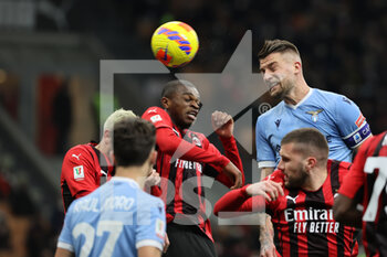 2022-02-09 - Sergej Milinkovic-Savic of SS Lazio in action during the Coppa Italia 2021/22 football match between AC Milan and SS Lazio at Giuseppe Meazza Stadium, Milan, Italy on February 09, 2022 - AC MILAN VS SS LAZIO - ITALIAN CUP - SOCCER