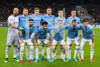 2022-02-09 - Team of SS Lazio lineup during the Coppa Italia 2021/22 football match between AC Milan and SS Lazio at Giuseppe Meazza Stadium, Milan, Italy on February 09, 2022 - AC MILAN VS SS LAZIO - ITALIAN CUP - SOCCER
