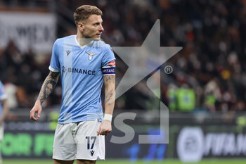 2022-02-09 - Ciro Immobile of SS Lazio looks on during the Coppa Italia 2021/22 football match between AC Milan and SS Lazio at Giuseppe Meazza Stadium, Milan, Italy on February 09, 2022 - AC MILAN VS SS LAZIO - ITALIAN CUP - SOCCER