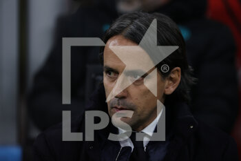 2022-03-01 - Simone Inzaghi Head Coach of FC Internazionale during the Coppa Italia 2021/22 football match between AC Milan and FC Internazionale at Giuseppe Meazza Stadium, Milan, Italy on March 01, 2022 - AC MILAN VS FC INTERNAZIONALE - ITALIAN CUP - SOCCER