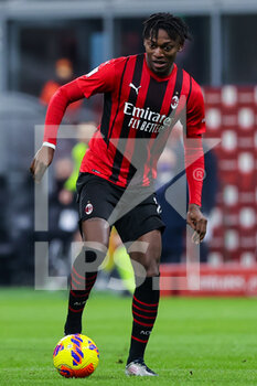 2022-03-01 - Rafael Leao of AC Milan in action during the Coppa Italia 2021/22 football match between AC Milan and FC Internazionale at Giuseppe Meazza Stadium, Milan, Italy on March 01, 2022 - AC MILAN VS FC INTERNAZIONALE - ITALIAN CUP - SOCCER
