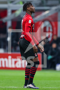 2022-03-01 - Rafael Leao of AC Milan during the Coppa Italia 2021/22 football match between AC Milan and FC Internazionale at Giuseppe Meazza Stadium, Milan, Italy on March 01, 2022 - AC MILAN VS FC INTERNAZIONALE - ITALIAN CUP - SOCCER