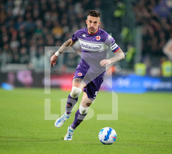 2022-04-20 - Cristiano Biraghi of ACF Fiorentina during the Italian Cup, Coppa Italia, semi-finals 2nd leg football match between Juventus FC and ACF Fiorentina on April 20, 2022 at Allianz stadium in Turin, Italy - JUVENTUS FC VS ACF FIORENTINA - ITALIAN CUP - SOCCER