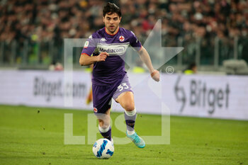 2022-04-20 - Riccardo Sottil of ACF Fiorentina during the Italian Cup, Coppa Italia, semi-finals 2nd leg football match between Juventus FC and ACF Fiorentina on April 20, 2022 at Allianz stadium in Turin, Italy - JUVENTUS FC VS ACF FIORENTINA - ITALIAN CUP - SOCCER