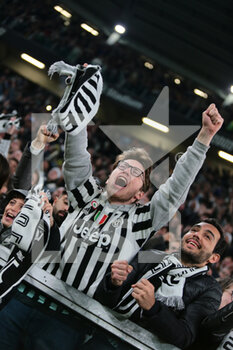 2022-04-20 - Juventus FC supporters during the Italian Cup, Coppa Italia, semi-finals 2nd leg football match between Juventus FC and ACF Fiorentina on April 20, 2022 at Allianz stadium in Turin, Italy - JUVENTUS FC VS ACF FIORENTINA - ITALIAN CUP - SOCCER