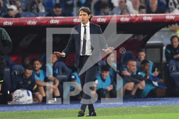 2022-05-11 - ROME, ITALY  - May 11 : Head Coach Simone Inzaghi of Inter Milan FC  during the   Italian Cup final  soccer match between   FC Juventus and Inter Milan FC at Stadio Olimpico on May 11,2022 in Rome,Italy.  - FINAL 2021/2022 - JUVENTUS FC VS INTER - FC INTERNAZIONALE - ITALIAN CUP - SOCCER