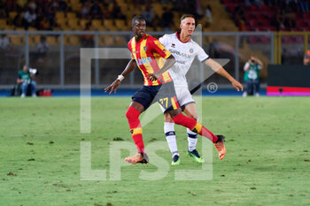 2022-08-05 - Assan Ceesay (US Lecce) and Tommaso Cassandro (AS Cittadella) - US LECCE VS AS CITTADELLA - ITALIAN CUP - SOCCER