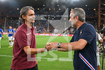 2022-08-05 - Filippo Inzaghi (Reggina) head coach  and Marco Gianpaolo (Sampdoria) head coach   - UC SAMPDORIA VS REGGINA 1914 - ITALIAN CUP - SOCCER