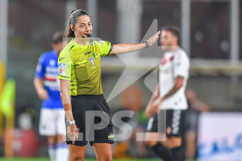 2022-08-05 - The Referee of the match Maria Sole Ferrieri Caputi to Livorno - UC SAMPDORIA VS REGGINA 1914 - ITALIAN CUP - SOCCER