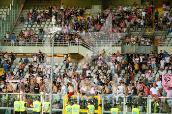 2022-08-06 - Palermo Fc supporters during the Coppa Italia match between Torino Fc and Palermo Fc, on August 06, 2022, at Stadio Grande Torino in Torino, Italy. Photo Nderim Kaceli - TORINO FC VS PALERMO FC - ITALIAN CUP - SOCCER