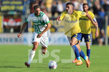 2022-08-08 - Domenico Berardi (US SASSUOLO) and Mario Gargiulo (FC MODENA) - MODENA FC VS US SASSUOLO - ITALIAN CUP - SOCCER