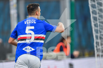 2022-10-20 - Valerio Verre , (Sampdoria) celebrates after scoring a goal - UC SAMPDORIA VS ASCOLI CALCIO - ITALIAN CUP - SOCCER