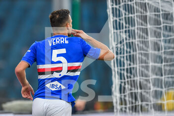 2022-10-20 - Valerio Verre  celebrates after scoring a goal 1 - 0 - UC SAMPDORIA VS ASCOLI CALCIO - ITALIAN CUP - SOCCER