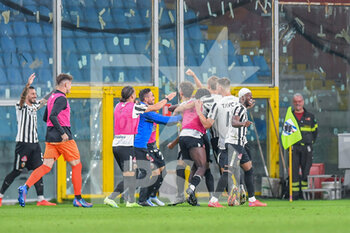 2022-10-20 - team Ascoli celebrates after scoring a goal 1 - 2 - UC SAMPDORIA VS ASCOLI CALCIO - ITALIAN CUP - SOCCER