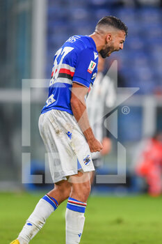 2022-10-20 - Mehdi Pascal Marcel Leris  (Sampdoria) celebrates after scoring a goal 2 - 2 - UC SAMPDORIA VS ASCOLI CALCIO - ITALIAN CUP - SOCCER