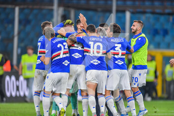 2022-10-20 - Team Sampdoria celebrates after scoring a match - UC SAMPDORIA VS ASCOLI CALCIO - ITALIAN CUP - SOCCER