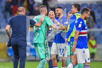 2022-10-20 - Team Sampdoria celebrates after scoring a match - UC SAMPDORIA VS ASCOLI CALCIO - ITALIAN CUP - SOCCER