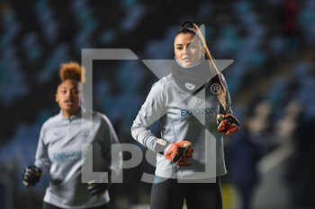 2022-01-23 - Manchester City?s goalkeeper Grace Pilling (31) warms up before the Women's English championship, FA Women's Super League football match between Manchester City and Arsenal FC on January 23, 2022 at the Sport City Academy Stadium in Manchester, England - MANCHESTER CITY VS ARSENAL FC - ENGLISH FA WOMEN'S SUPER LEAGUE - SOCCER