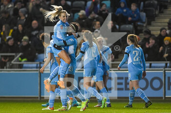 2022-01-23 - Manchester City forward Khadija Shaw (21) celebrates a goal 1-0 during the Women's English championship, FA Women's Super League football match between Manchester City and Arsenal FC on January 23, 2022 at the Sport City Academy Stadium in Manchester, England - MANCHESTER CITY VS ARSENAL FC - ENGLISH FA WOMEN'S SUPER LEAGUE - SOCCER