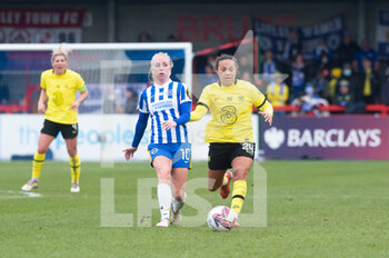 2022-01-23 - Brighton & Hove Albion Women's Midfielder Inessa Kaagman (10) and Chelsea Women's Midfielder Drew Spence (24) during the Women's English championship, FA Women's Super League football match between Brighton and Hove Albion and Chelsea on January 23, 2022 at The People's Pension Stadium, Crawley, England - BRIGHTON AND HOVE ALBION VS CHELSEA - ENGLISH FA WOMEN'S SUPER LEAGUE - SOCCER