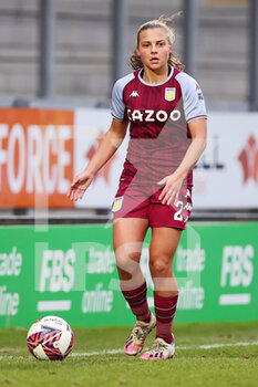 2022-01-23 - Aston Villa Defender Meaghan Sargeant during the Women's English championship, FA Women's Super League football match between Leicester CIty and Aston Villa on January 23, 2022 at the Pirelli Stadium, Burton upon Trent, England - LEICESTER CITY VS ASTON VILLA - ENGLISH FA WOMEN'S SUPER LEAGUE - SOCCER