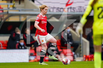2022-01-23 - Manchester United defender Aoife Mannion (5) during the Women's English championship, FA Women's Super League football match between Manchester United and Tottenham Hotspur on January 23, 2022 at Leigh Sports Village, Leigh, England - MANCHESTER UNITED VS TOTTENHAM HOTSPUR - ENGLISH FA WOMEN'S SUPER LEAGUE - SOCCER