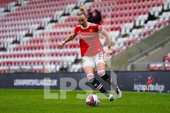 2022-01-23 - Manchester United forward Martha Thomas (9) during the Women's English championship, FA Women's Super League football match between Manchester United and Tottenham Hotspur on January 23, 2022 at Leigh Sports Village, Leigh, England - MANCHESTER UNITED VS TOTTENHAM HOTSPUR - ENGLISH FA WOMEN'S SUPER LEAGUE - SOCCER