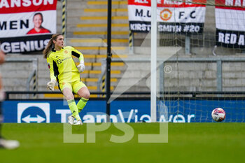2022-01-23 - Manchester United goalkeeper Mary Earps during the Women's English championship, FA Women's Super League football match between Manchester United and Tottenham Hotspur on January 23, 2022 at Leigh Sports Village, Leigh, England - MANCHESTER UNITED VS TOTTENHAM HOTSPUR - ENGLISH FA WOMEN'S SUPER LEAGUE - SOCCER