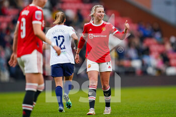 2022-01-23 - Manchester United midfielder Jackie Groenen (14) during the Women's English championship, FA Women's Super League football match between Manchester United and Tottenham Hotspur on January 23, 2022 at Leigh Sports Village, Leigh, England - MANCHESTER UNITED VS TOTTENHAM HOTSPUR - ENGLISH FA WOMEN'S SUPER LEAGUE - SOCCER
