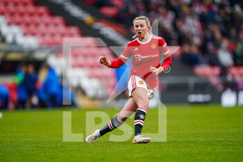 2022-01-23 - Manchester United midfielder Jackie Groenen (14) during the Women's English championship, FA Women's Super League football match between Manchester United and Tottenham Hotspur on January 23, 2022 at Leigh Sports Village, Leigh, England - MANCHESTER UNITED VS TOTTENHAM HOTSPUR - ENGLISH FA WOMEN'S SUPER LEAGUE - SOCCER