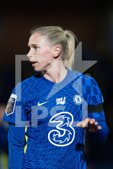 2022-01-26 - Chelsea defender Jonna Andersson (25) during the Women's English championship, FA Women's Super League football match between Chelsea and West Ham United on January 26, 2022 at Kingsmeadow in Kingston, England - CHELSEA VS WEST HAM UNITED - ENGLISH FA WOMEN'S SUPER LEAGUE - SOCCER