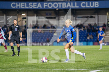 2022-01-26 - Chelsea midfielder Pernille Harder (23) during the Women's English championship, FA Women's Super League football match between Chelsea and West Ham United on January 26, 2022 at Kingsmeadow in Kingston, England - CHELSEA VS WEST HAM UNITED - ENGLISH FA WOMEN'S SUPER LEAGUE - SOCCER