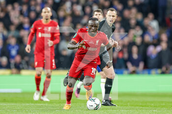 2022-02-27 - Sadio Mane (10) of Liverpool during the English League Cup, Carabao Cup Final football match between Chelsea and Liverpool on February 27, 2022 at Wembley Stadium in London, England - FINAL - CHELSEA VS LIVERPOOL - ENGLISH LEAGUE CUP - SOCCER