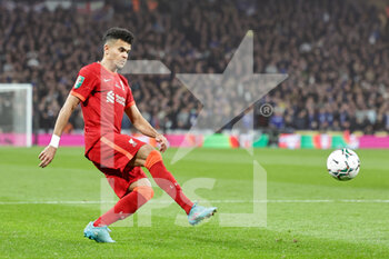 2022-02-27 - Luis Diaz (23) of Liverpool during the English League Cup, Carabao Cup Final football match between Chelsea and Liverpool on February 27, 2022 at Wembley Stadium in London, England - FINAL - CHELSEA VS LIVERPOOL - ENGLISH LEAGUE CUP - SOCCER