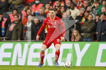 2022-02-27 - Andrew Robertson (26) of Liverpool during the English League Cup, Carabao Cup Final football match between Chelsea and Liverpool on February 27, 2022 at Wembley Stadium in London, England - FINAL - CHELSEA VS LIVERPOOL - ENGLISH LEAGUE CUP - SOCCER