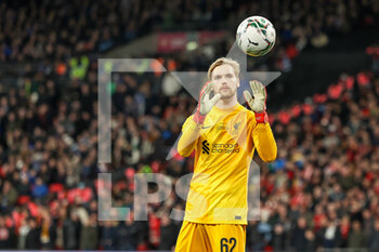 2022-02-27 - Caoimhin Kelleher (62) of Liverpool during the English League Cup, Carabao Cup Final football match between Chelsea and Liverpool on February 27, 2022 at Wembley Stadium in London, England - FINAL - CHELSEA VS LIVERPOOL - ENGLISH LEAGUE CUP - SOCCER
