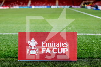 2022-03-01 - Illustration, Stadium shot with FA Cup Board in view during the English FA Cup football match between Middlesbrough and Tottenham Hotspur on March 1, 2022 at the Riverside Stadium in Middlesbrough, England - MIDDLESBROUGH VS TOTTENHAM HOTSPUR - ENGLISH LEAGUE CUP - SOCCER