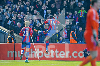2022-03-20 - Crystal Palace 14 Jean-Philippe Mateta celebrates his goal 2-0 during the English FA Cup, quarter-finals football match between Crystal Palace and Everton on March 20, 2022 at Selhurst Park in London, England - CRYSTAL PALACE VS EVERTON - ENGLISH LEAGUE CUP - SOCCER