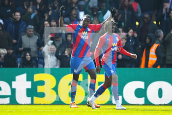 2022-03-20 - Crystal Palace 14 Jean-Philippe Mateta celebrates his goal 2-0 during the English FA Cup, quarter-finals football match between Crystal Palace and Everton on March 20, 2022 at Selhurst Park in London, England - CRYSTAL PALACE VS EVERTON - ENGLISH LEAGUE CUP - SOCCER