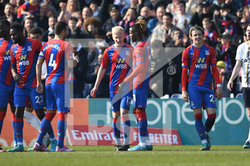 2022-03-20 - Crystal Palace 12 Will Hughes celebrates his goal 4-0 during the English FA Cup, quarter-finals football match between Crystal Palace and Everton on March 20, 2022 at Selhurst Park in London, England - CRYSTAL PALACE VS EVERTON - ENGLISH LEAGUE CUP - SOCCER