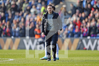 2022-03-20 - Everton Manager Frank Lampard after the English FA Cup, quarter-finals football match between Crystal Palace and Everton on March 20, 2022 at Selhurst Park in London, England - CRYSTAL PALACE VS EVERTON - ENGLISH LEAGUE CUP - SOCCER