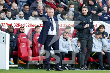 2022-03-19 - Chris Wilder Manager of Middlesbrough during the English FA Cup, quarters-final football match between Middlesbrough and Chelsea on March 19, 2022 at the Riverside Stadium in Middlesbrough, England - MIDDLESBROUGH VS CHELSEA - ENGLISH LEAGUE CUP - SOCCER