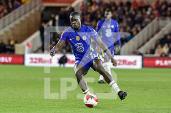 2022-03-19 - Malang Sarr (31) of Chelsea during the English FA Cup, quarters-final football match between Middlesbrough and Chelsea on March 19, 2022 at the Riverside Stadium in Middlesbrough, England - MIDDLESBROUGH VS CHELSEA - ENGLISH LEAGUE CUP - SOCCER