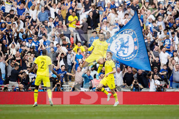2022-04-17 - Chelsea midfielder Ruben Loftus-Cheek (12) celebrates his goal 1-0 during the English FA Cup, semi-final football match between Chelsea and Crystal Palace on April 17, 2022 at Wembley Stadium in London, England - CHELSEA VS CRYSTAL PALACE - ENGLISH LEAGUE CUP - SOCCER