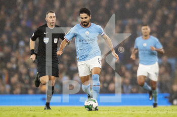 2022-12-22 - Manchester City midfielder İlkay Gundogan during the English League Cup, EFL 4th Round Carabao Cup, football match between Manchester City and Liverpool on December 22, 2022 at the Etihad Stadium in Manchester, England - FOOTBALL - ENGLISH LEAGUE CUP - MANCHESTER CITY V LIVERPOOL - ENGLISH LEAGUE CUP - SOCCER