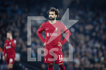 2022-12-22 - Liverpool forward Mohamed Salah (11) during the English League Cup, EFL 4th Round Carabao Cup, football match between Manchester City and Liverpool on December 22, 2022 at the Etihad Stadium in Manchester, England - FOOTBALL - ENGLISH LEAGUE CUP - MANCHESTER CITY V LIVERPOOL - ENGLISH LEAGUE CUP - SOCCER
