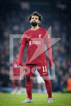 2022-12-22 - Liverpool forward Mohamed Salah (11) during the English League Cup, EFL 4th Round Carabao Cup, football match between Manchester City and Liverpool on December 22, 2022 at the Etihad Stadium in Manchester, England - FOOTBALL - ENGLISH LEAGUE CUP - MANCHESTER CITY V LIVERPOOL - ENGLISH LEAGUE CUP - SOCCER