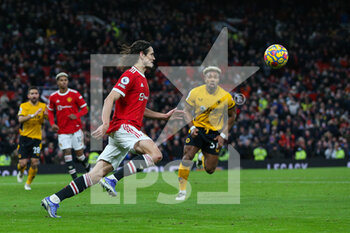 2022-01-04 - Manchester United Forward Edinson Cavani during the English championship Premier League football match between Manchester United and Wolverhampton Wanderers on January 3, 2022 at Old Trafford in Manchester, England - MANCHESTER UNITED VS WOLVERHAMPTON WANDERERS - ENGLISH PREMIER LEAGUE - SOCCER