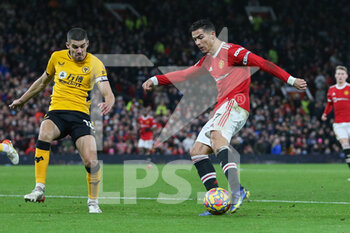 2022-01-04 - Manchester United Forward Cristiano Ronaldo during the English championship Premier League football match between Manchester United and Wolverhampton Wanderers on January 3, 2022 at Old Trafford in Manchester, England - MANCHESTER UNITED VS WOLVERHAMPTON WANDERERS - ENGLISH PREMIER LEAGUE - SOCCER